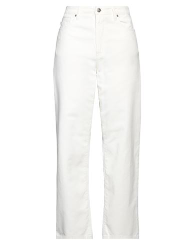Shop 2w2m Woman Pants Ivory Size 28 Cotton In White