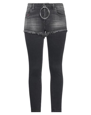 Diesel Woman Jeans Black Size 25w-32l Cotton, Polyester, Elastane