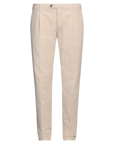Lardini Man Pants Beige Size 38 Cotton, Elastane In Sand