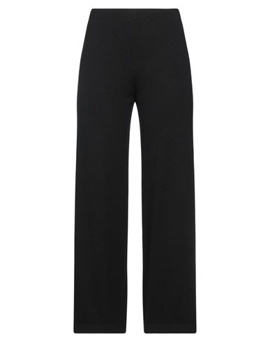 D Exterior D. Exterior Woman Pants Black Size L Viscose, Cashmere, Merino Wool, Polyamide