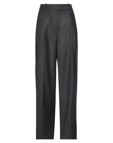 Theory Woman Pants Lead Size 12 Virgin Wool In Grey