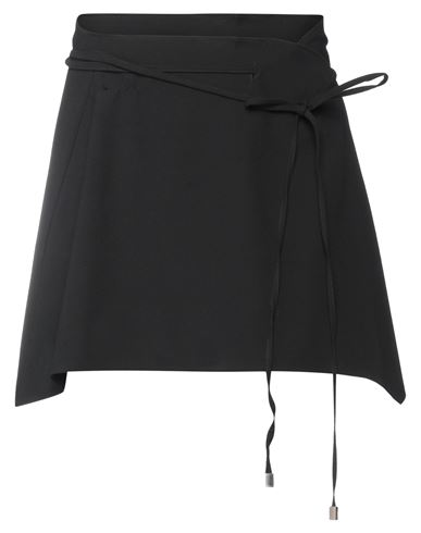 Attico The  Woman Mini Skirt Black Size 2 Polyester, Viscose, Elastane