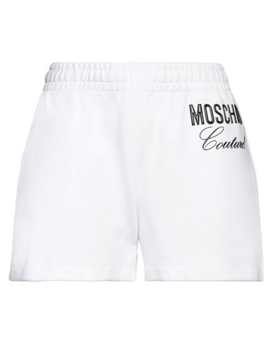 Moschino Woman Shorts & Bermuda Shorts White Size 6 Organic Cotton