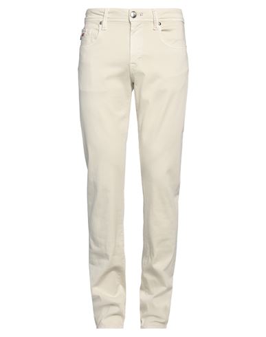 Tramarossa Man Pants Cream Size 38 Cotton, Polyester, Elastane In White