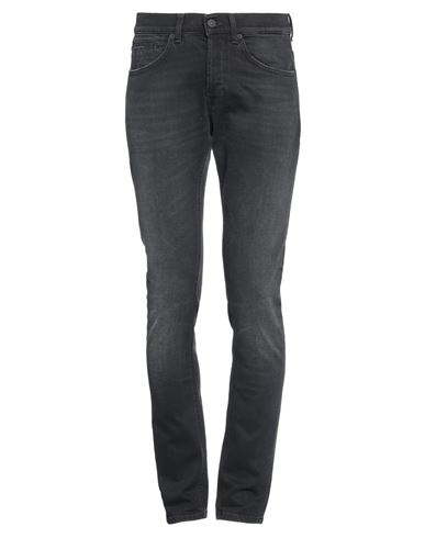 Dondup Man Jeans Black Size 30 Cotton, Elastane