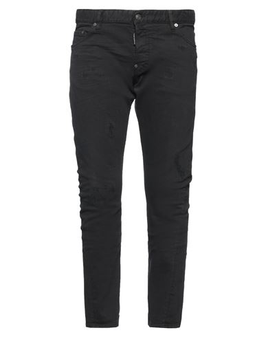 Dsquared2 Man Denim Pants Black Size 38 Cotton, Elastane