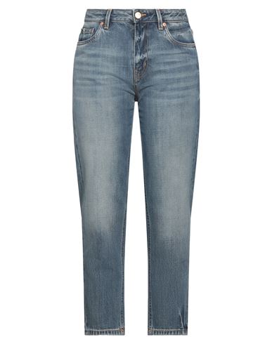 Pt Torino Woman Denim Pants Blue Size 28 Cotton, Lyocell In Blue