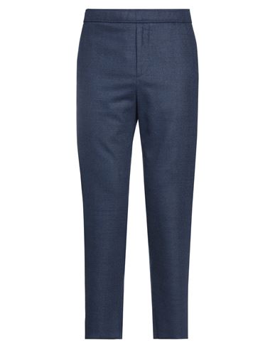 Etro Man Pants Navy Blue Size 36 Virgin Wool, Elastane