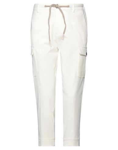 Gazzarrini Man Pants Off White Size 38 Polyester, Rayon, Elastane