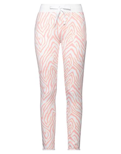 Juvia Woman Pants Salmon Pink Size M Cotton, Polyester