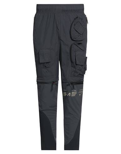 Nike Man Pants Steel Grey Size Xl Nylon, Polyester, Elastane In Black