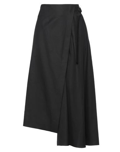 Mother Of Pearl Woman Long Skirt Black Size 4 Lyocell, Organic Cotton, Elastane
