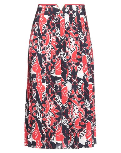 Shop Valentino Garavani Woman Midi Skirt Red Size 4 Silk