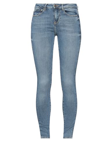 Guess Woman Jeans Blue Size 25w-30l Recycled Cotton, Modal, Elastomultiester, Elastane In Blue