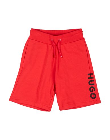 Hugo Babies'  Toddler Boy Shorts & Bermuda Shorts Red Size 6 Cotton, Polyester