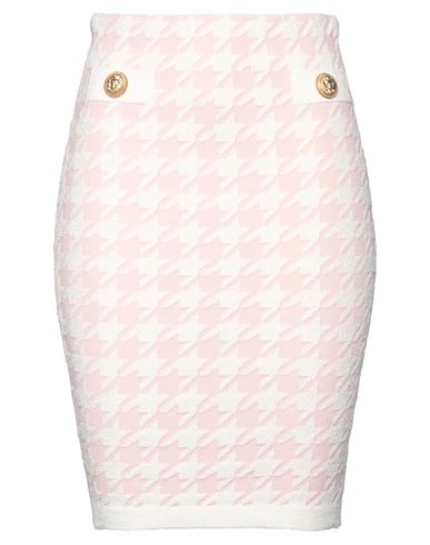 Balmain Woman Mini Skirt Pink Size 10 Polyamide, Viscose, Cotton, Polyester, Elastane