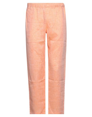 Pantamolle Man Pants Orange Size L Linen