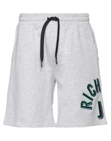 John Richmond Man Shorts & Bermuda Shorts Grey Size Xl Cotton