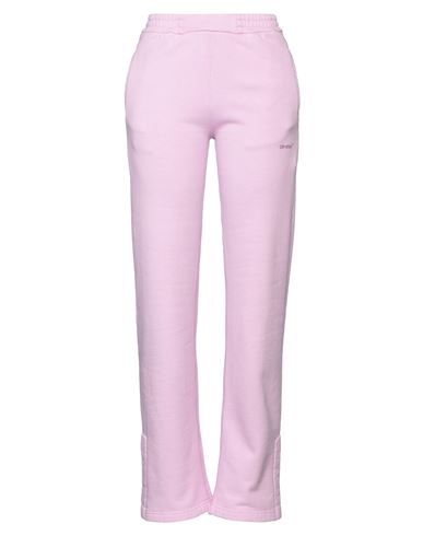 Off-white Woman Pants Pink Size Xs Organic Cotton