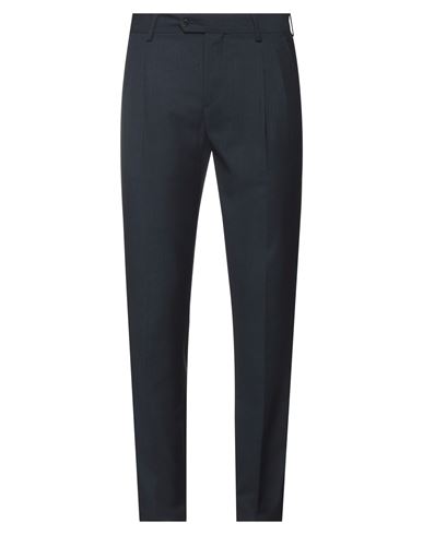Aglini Man Pants Midnight Blue Size 33 Polyester, Viscose In Black