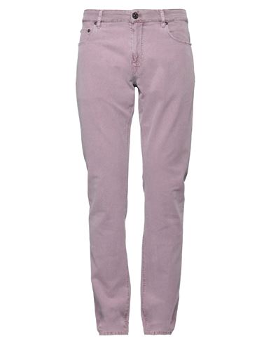 Shop Pt Torino Man Pants Mauve Size 40 Cotton, Lyocell, Elastane In Purple