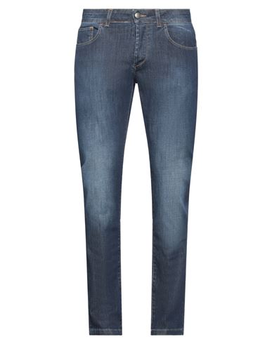 Herman & Sons Man Denim Pants Blue Size 38 Cotton, Elastane