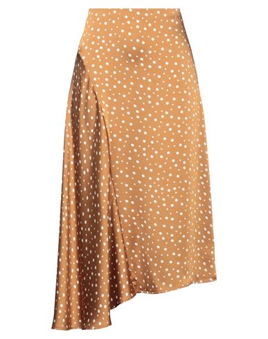 Vince Spot-print Asymmetric Skirt In Beige