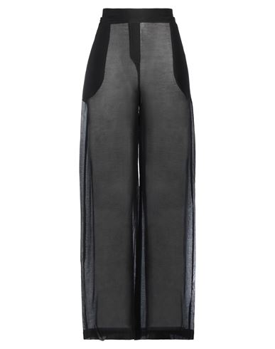 ALESSIA SANTI ALESSIA SANTI WOMAN PANTS BLACK SIZE 6 COTTON, SILK