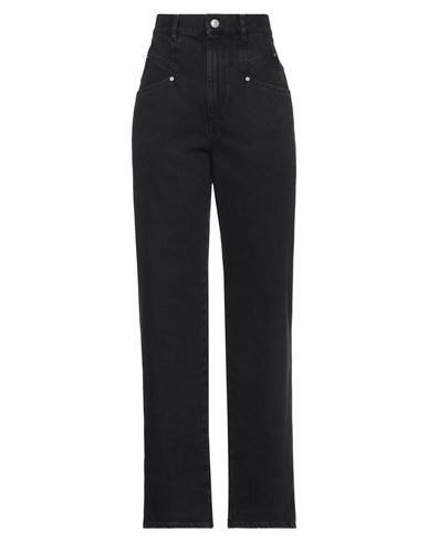 ISABEL MARANT ISABEL MARANT WOMAN DENIM PANTS BLACK SIZE 2 COTTON