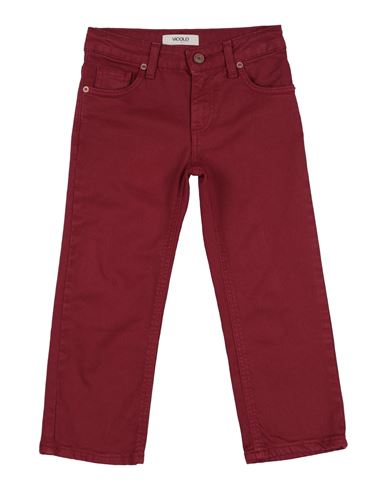 Vicolo Babies'  Toddler Girl Pants Brick Red Size 6 Cotton, Elastane