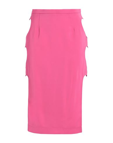 Shop Marco Rambaldi Woman Midi Skirt Fuchsia Size L Viscose, Elastane In Pink