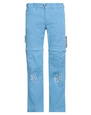 Isabella 1985 Man Pants Light Blue Size L Cotton, Elastane