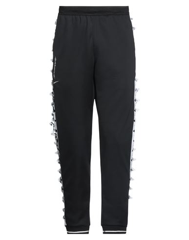 Nike Man Pants Black Size M Polyester, Nylon