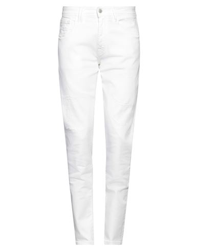Cycle Man Pants White Size 34 Cotton, Elastane