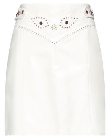 Aniye By Woman Mini Skirt White Size 8 Viscose