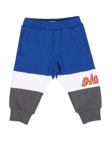Diesel Newborn Boy Pants Blue Size 3 Cotton, Elastane In Blue