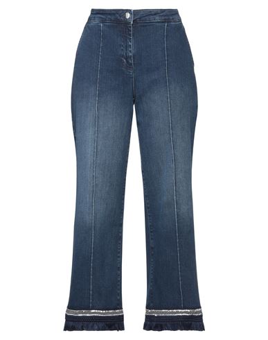 Diana Gallesi Woman Jeans Blue Size 8 Cotton, Elastane, Polyester