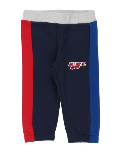Diesel Newborn Boy Pants Navy Size 3 Cotton, Elastane In Navy Blue
