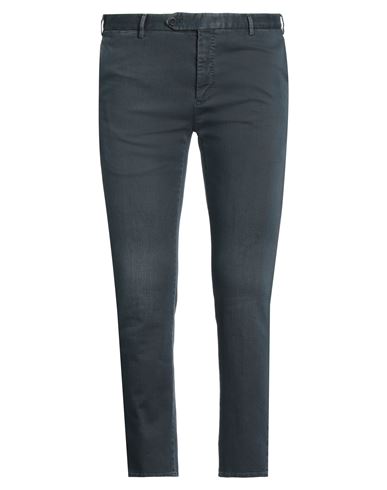 Pt Torino Man Pants Midnight Blue Size 34 Cotton, Elastane In Blue