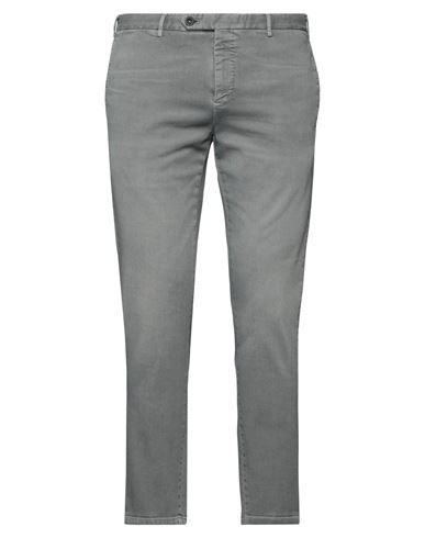 Pt Torino Man Pants Grey Size 38 Cotton, Elastane