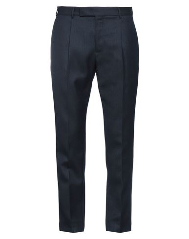 Pt Torino Man Pants Midnight Blue Size 38 Virgin Wool, Mohair Wool In Blue