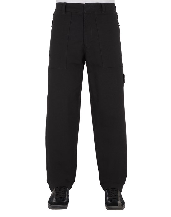 Sold out - Other colors available STONE ISLAND 306F2 STONE ISLAND GHOST PIECE TROUSERS Man Black