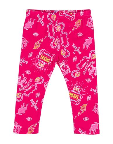 Shop Diesel Newborn Girl Leggings Fuchsia Size 3 Cotton, Elastane In Pink