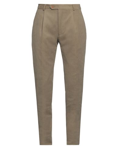 Tombolini Man Pants Khaki Size 40 Cotton, Polyester In Beige