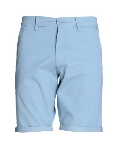 Only & Sons Man Shorts & Bermuda Shorts Pastel Blue Size S Cotton, Elastane