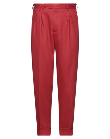 Pt Torino Man Pants Red Size 34 Virgin Wool, Elastane