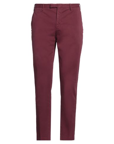 Pt Torino Man Pants Plum Size 36 Cotton, Elastane In Purple