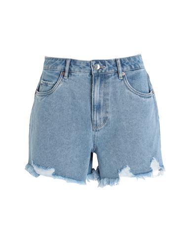 Vero Moda Woman Denim Shorts Blue Size M Cotton, Polyester