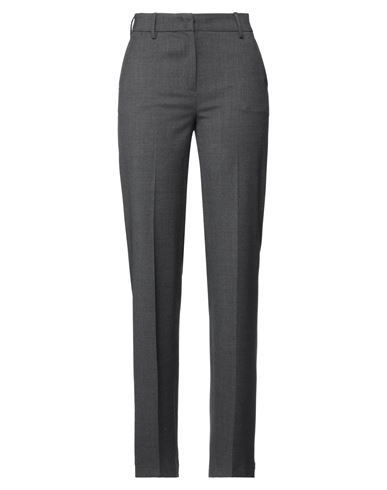 Pt Torino Woman Pants Lead Size 2 Virgin Wool, Elastane In Grey