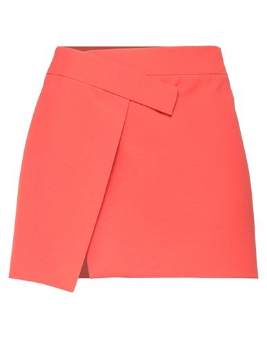 Attico The  Woman Mini Skirt Tomato Red Size 4 Polyester, Viscose, Elastane